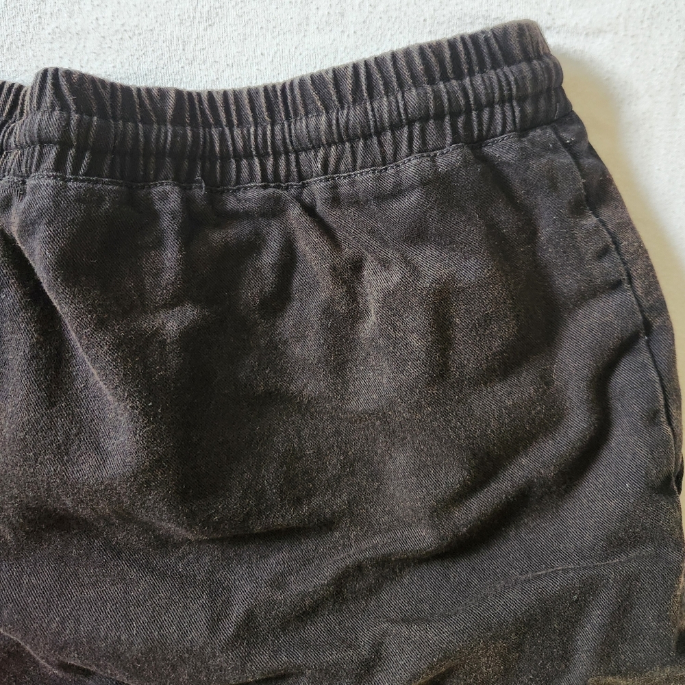 Volcom Women's Strutin Stone Twill Shorts 2.5" Drawstring‎ Frayed Black Medium - Picture 3 of 7